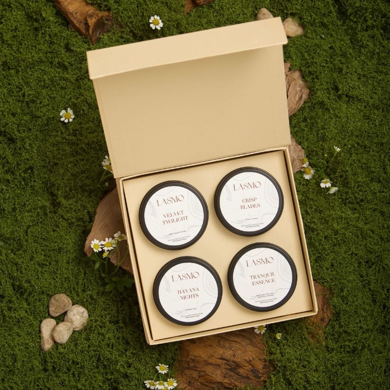  COMBO 4 hũ nến 60gr - Kèm hộp quà tặng 