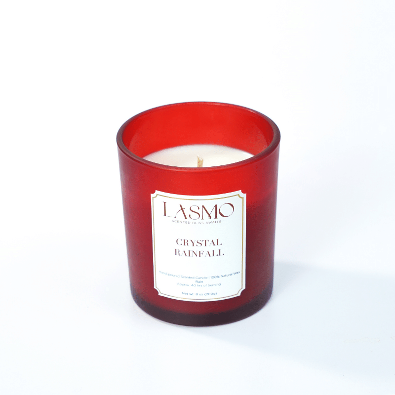  Nến thơm LASMO Crystal Rainfall mùi Mưa thư giãn size 2oz 60gram - nến thơm tinh dầu thiên nhiên 