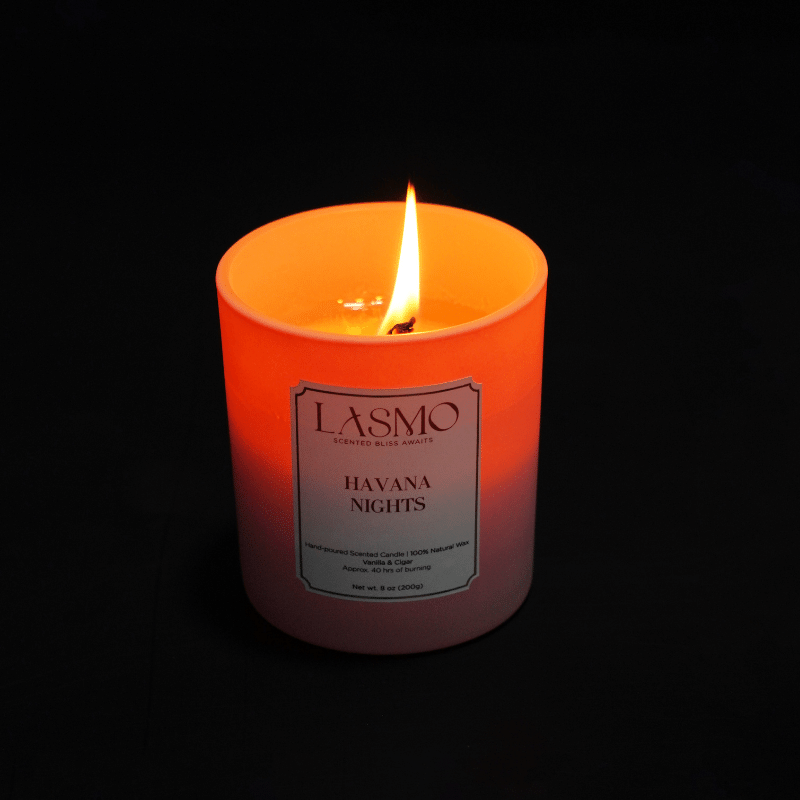  Nến thơm LASMO Havana Nights mùi Vani Cigar size 8oz 200gr - nến thơm tinh dầu thiên nhiên 