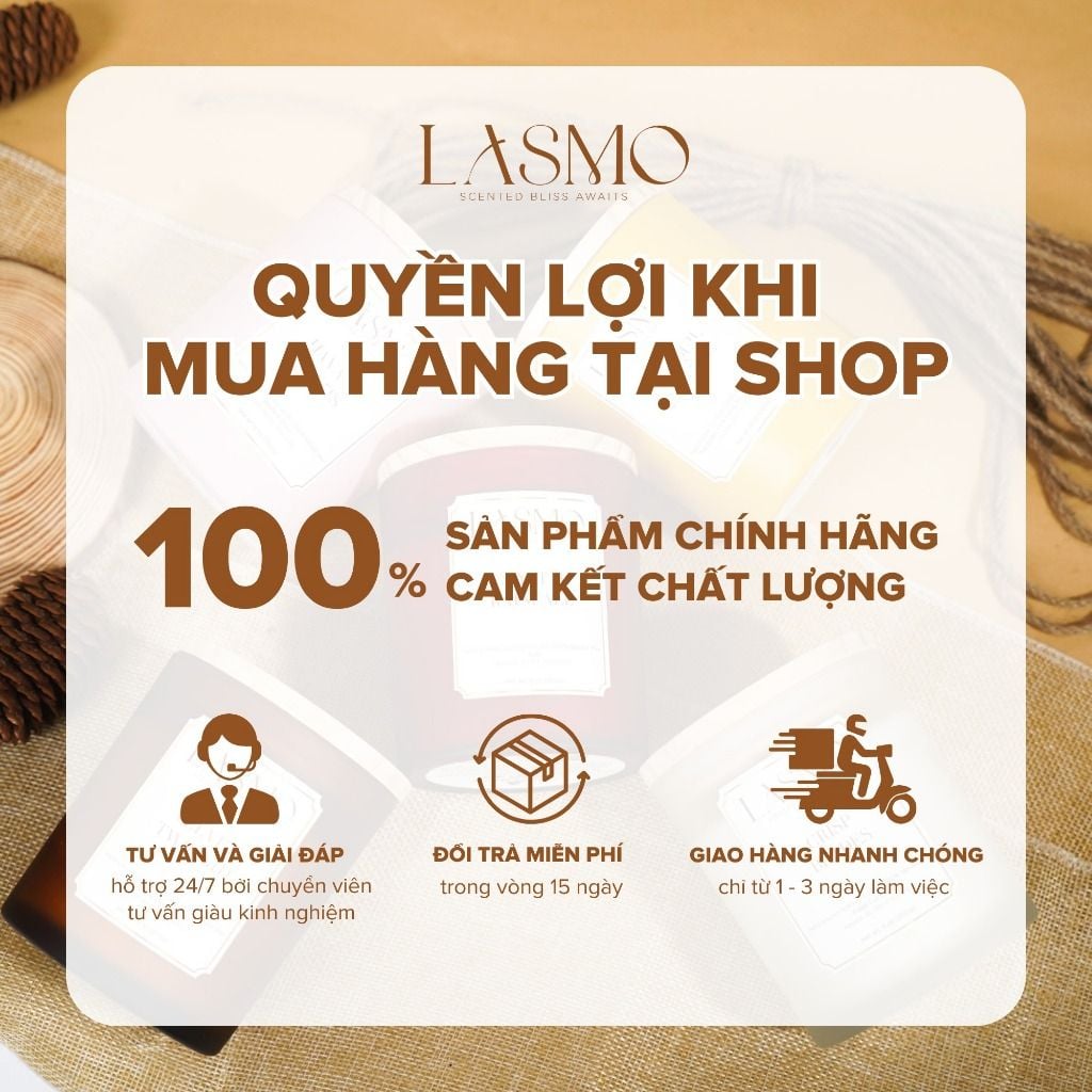  Nến Thơm Phòng LASMO Nhiều Mùi Hương Thư Giãn 100gr - Nến Thơm Quà Tặng Cao Cấp 